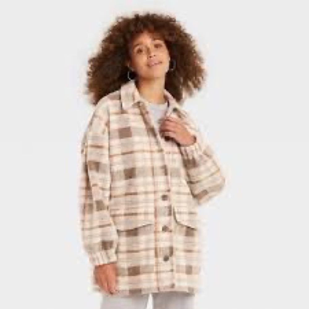 Universal Thread Plaid Shacket - Picture 3 of 3